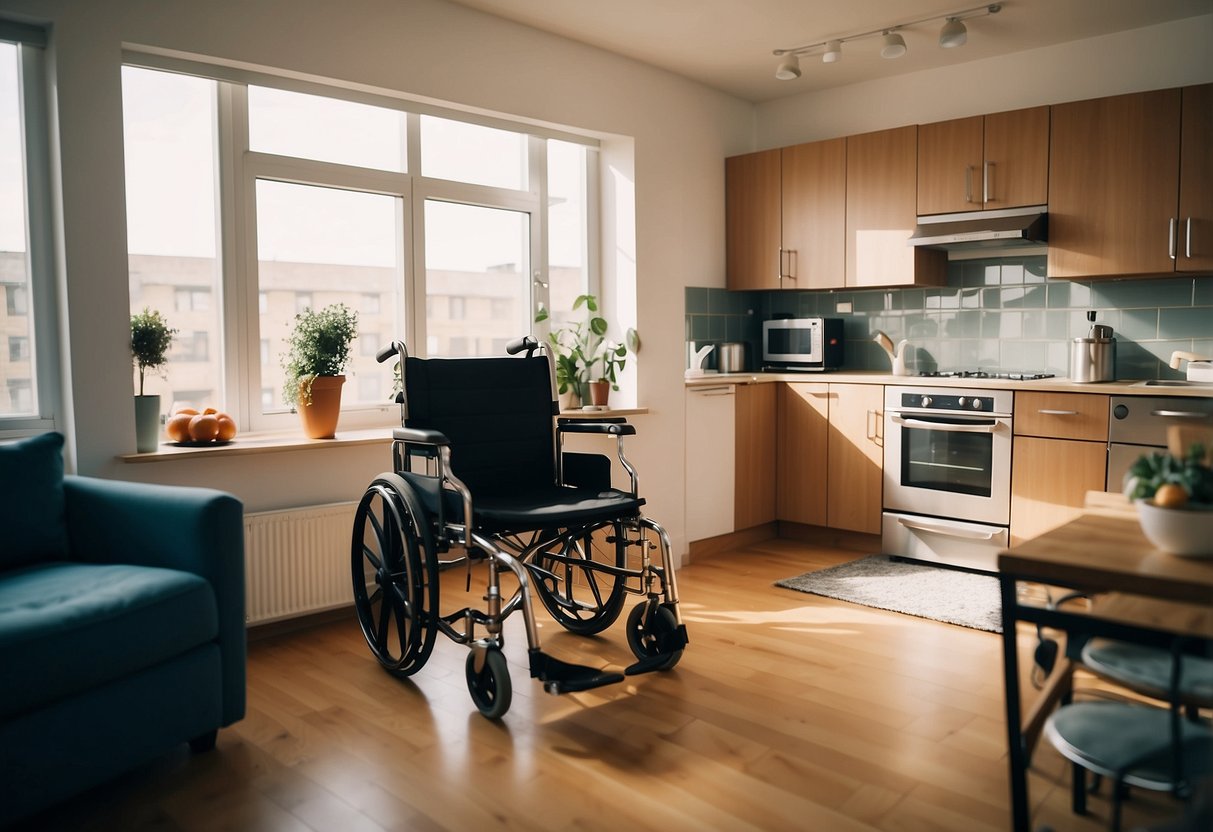 appartement adapté pour handicapé en fauteuil roulant